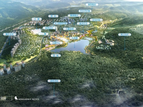 九溪湖国际生态区别墅规划图
