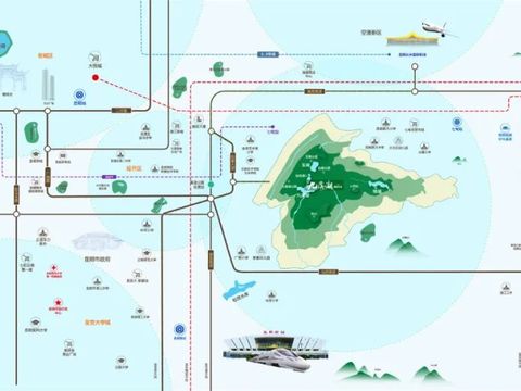 九溪湖国际生态区别墅位置交通图